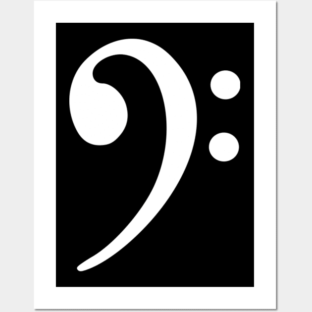 Bass Clef Wall Art by Designzz